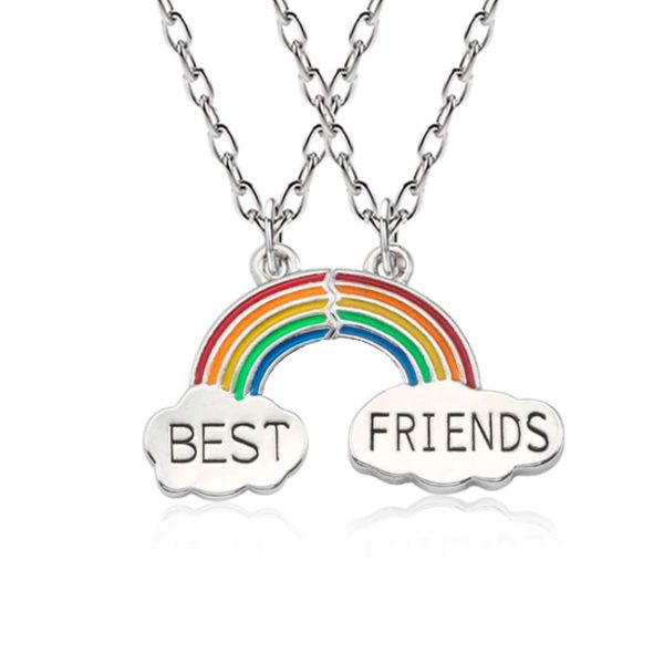 Парные кулоны для ЛП BestFrends радуга, хороший вариант для подарка лучшей подруге