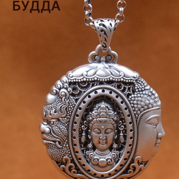 Подвеска Будда, кулон на шею с цепочкой для мужчин и женщин, украшения в подарок