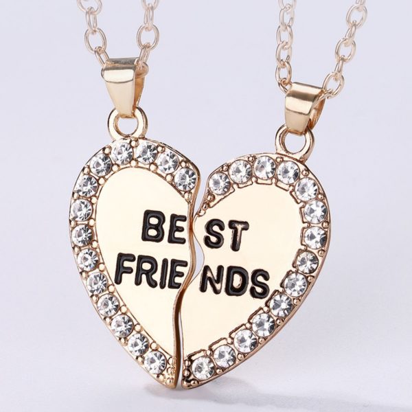 Парные кулоны для ЛП BestFrends Gold, хороший вариант для подарка лучшей подруге